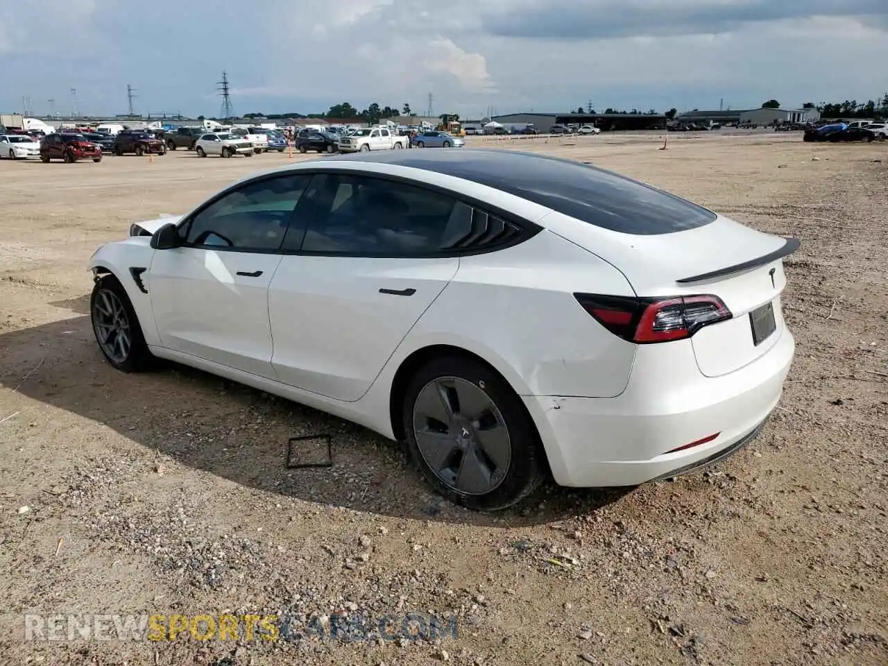 2 Photograph of a damaged car 5YJ3E1EA2NF157754 TESLA MODEL 3 2022