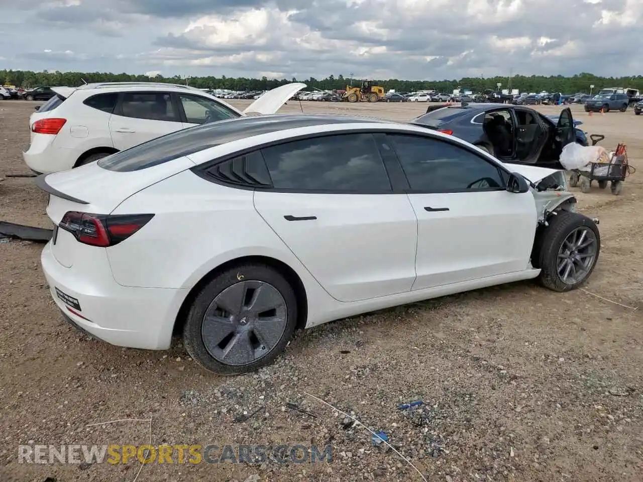 3 Photograph of a damaged car 5YJ3E1EA2NF157754 TESLA MODEL 3 2022