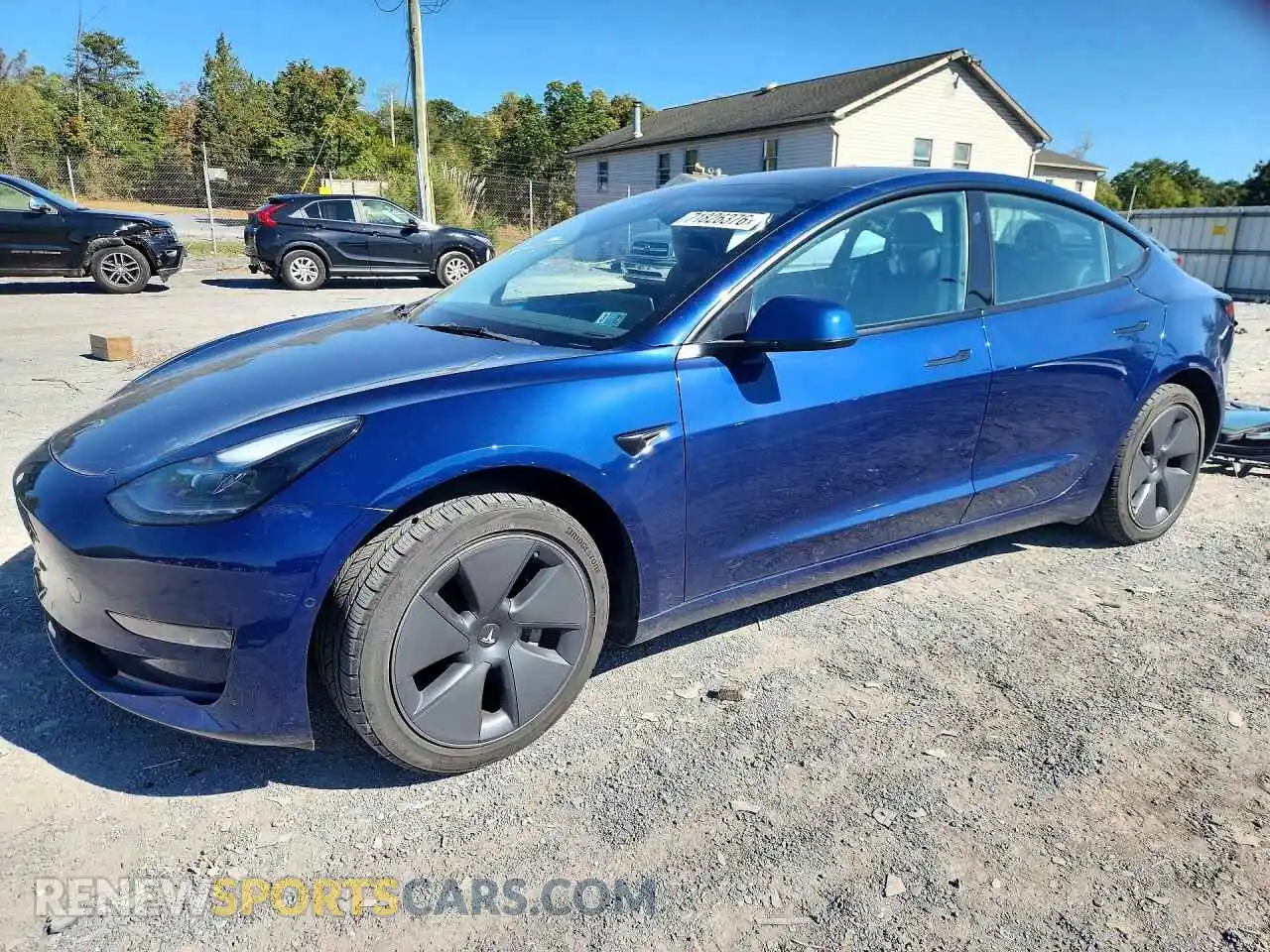 1 Photograph of a damaged car 5YJ3E1EA2NF168253 TESLA MODEL 3 2022