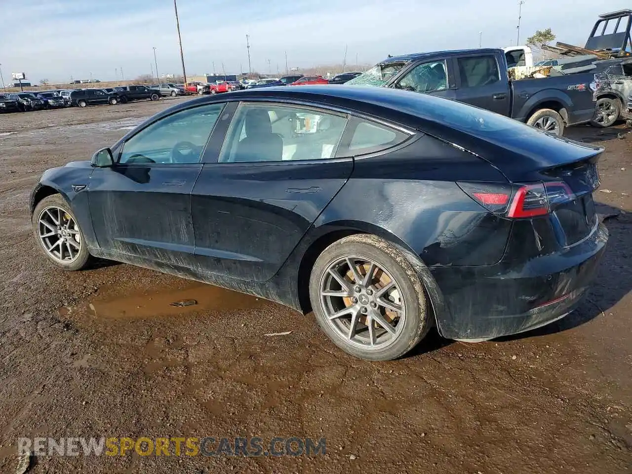 2 Photograph of a damaged car 5YJ3E1EA2NF188860 TESLA MODEL 3 2022