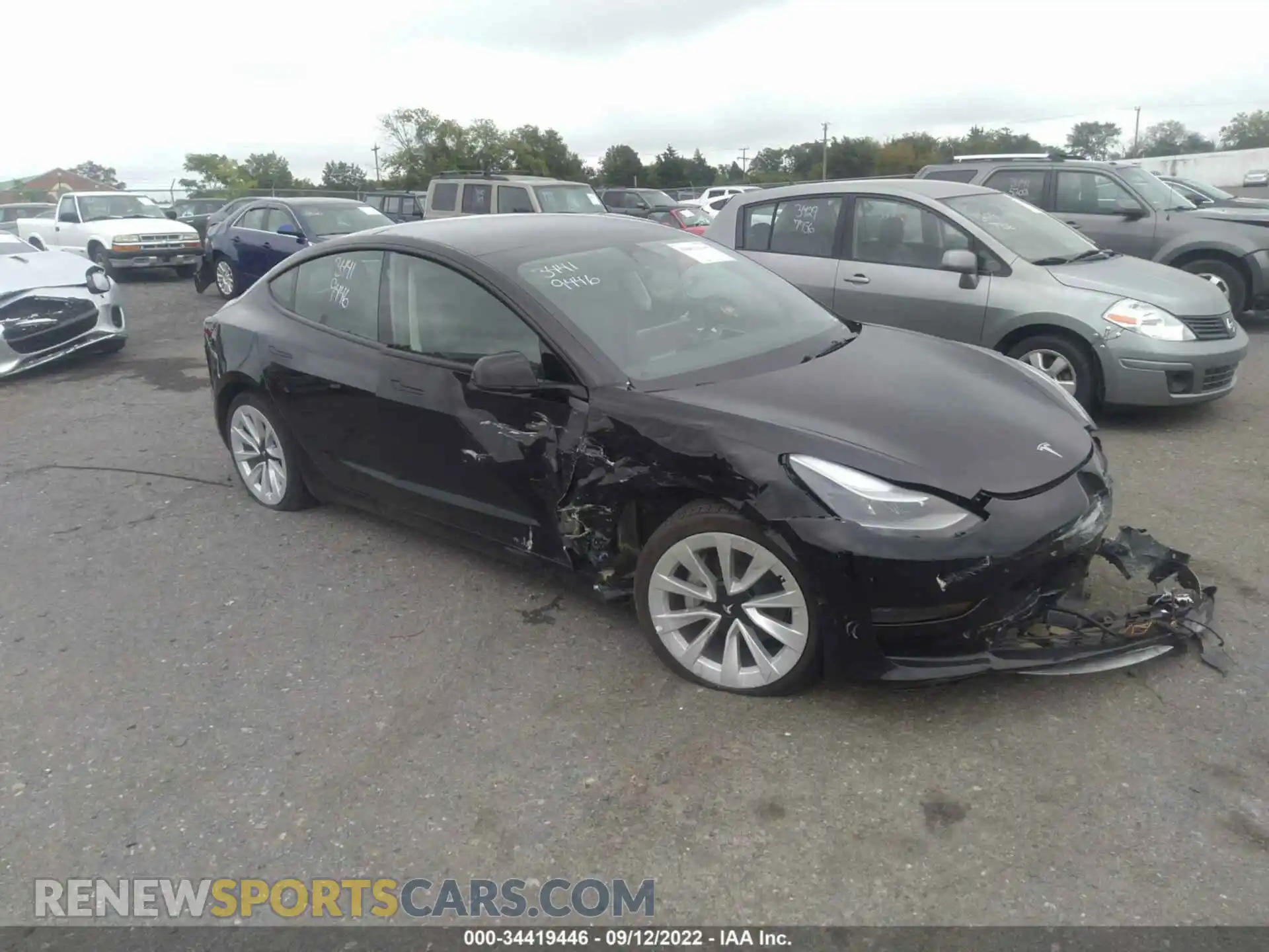1 Photograph of a damaged car 5YJ3E1EA2NF189510 TESLA MODEL 3 2022