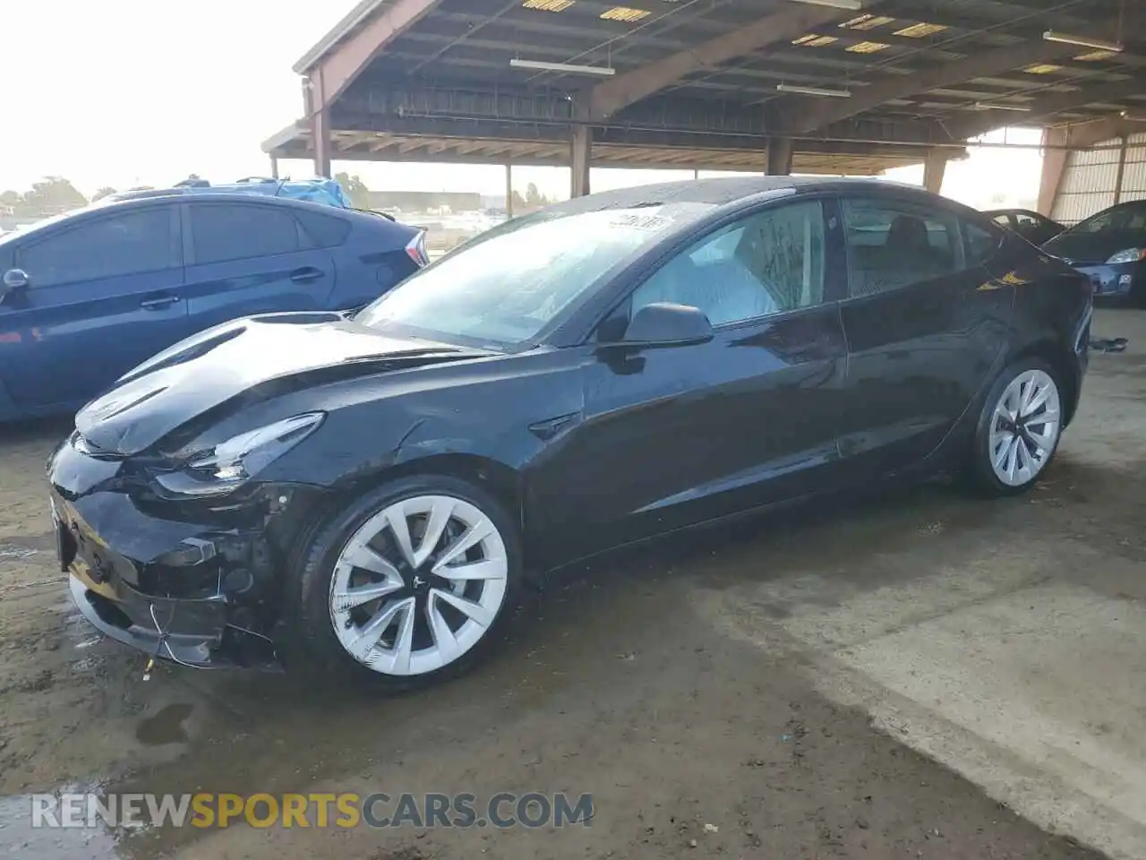 1 Photograph of a damaged car 5YJ3E1EA2NF190723 TESLA MODEL 3 2022