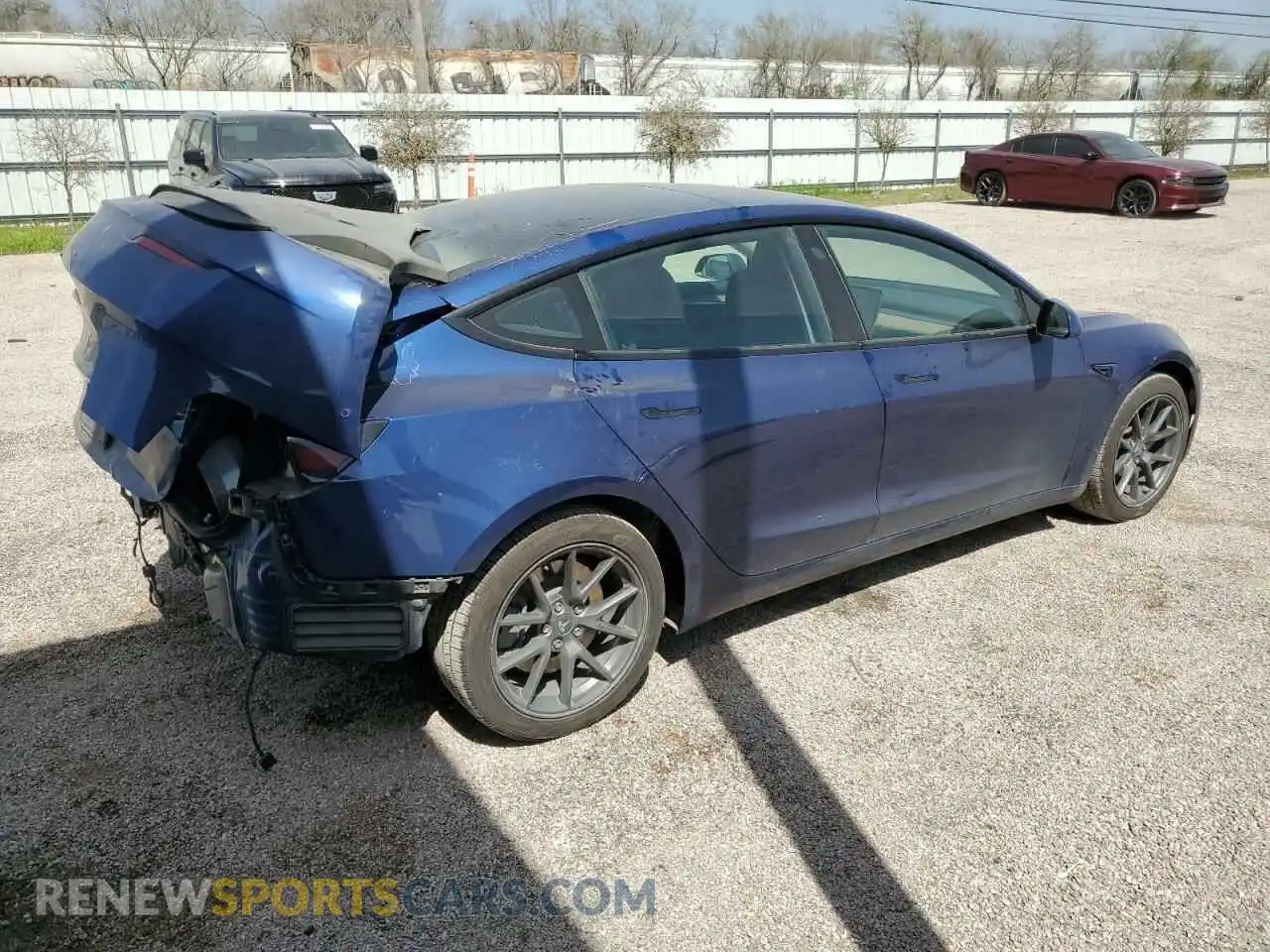 3 Photograph of a damaged car 5YJ3E1EA2NF191211 TESLA MODEL 3 2022