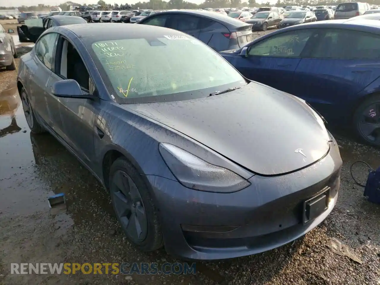 1 fotografías del automóvil dañado 5YJ3E1EA2NF286156 TESLA MODEL 3 2022