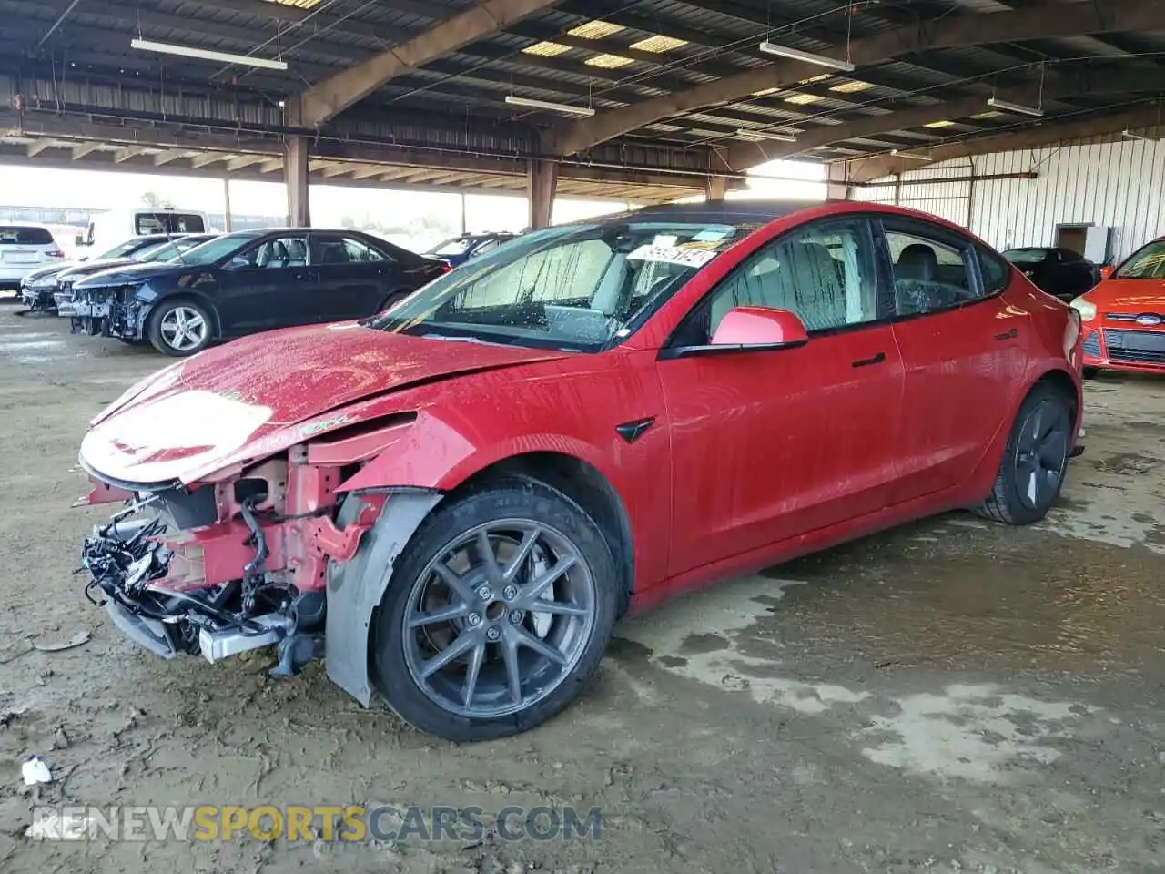 1 Photograph of a damaged car 5YJ3E1EA2NF286657 TESLA MODEL 3 2022