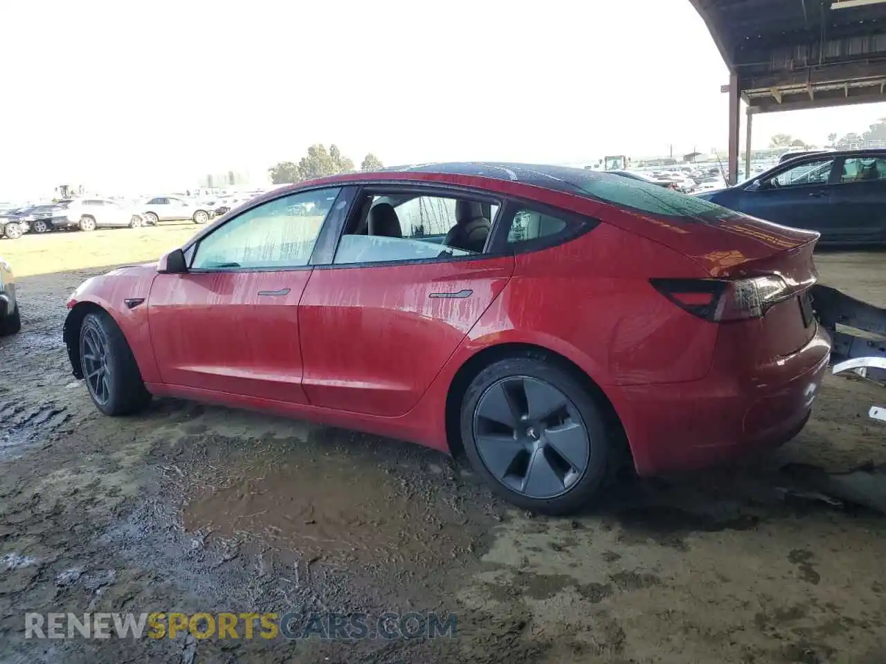 2 Photograph of a damaged car 5YJ3E1EA2NF286657 TESLA MODEL 3 2022