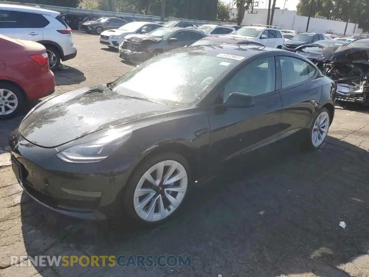 1 fotografías del automóvil dañado 5YJ3E1EA2NF287162 TESLA MODEL 3 2022