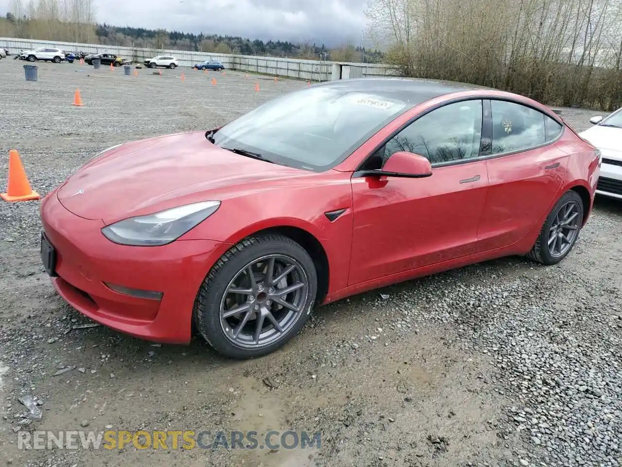 1 Photograph of a damaged car 5YJ3E1EA2NF288845 TESLA MODEL 3 2022