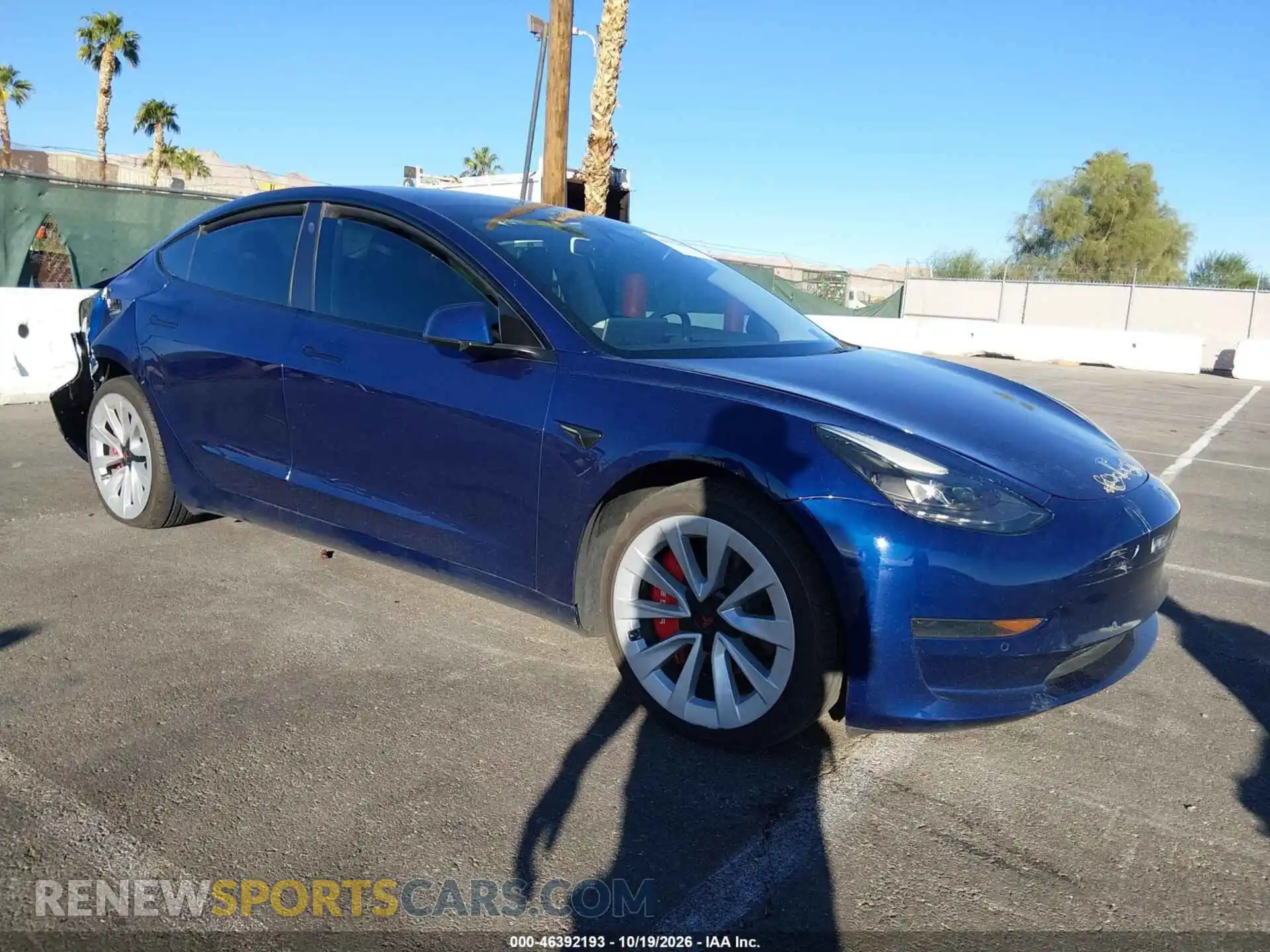 1 Photograph of a damaged car 5YJ3E1EA2NF303361 TESLA MODEL 3 2022