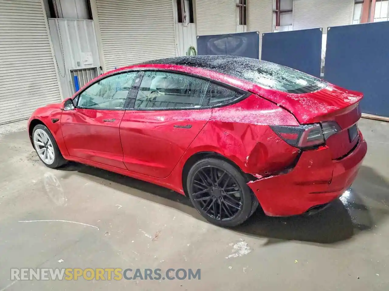 2 Photograph of a damaged car 5YJ3E1EA2NF303778 TESLA MODEL 3 2022