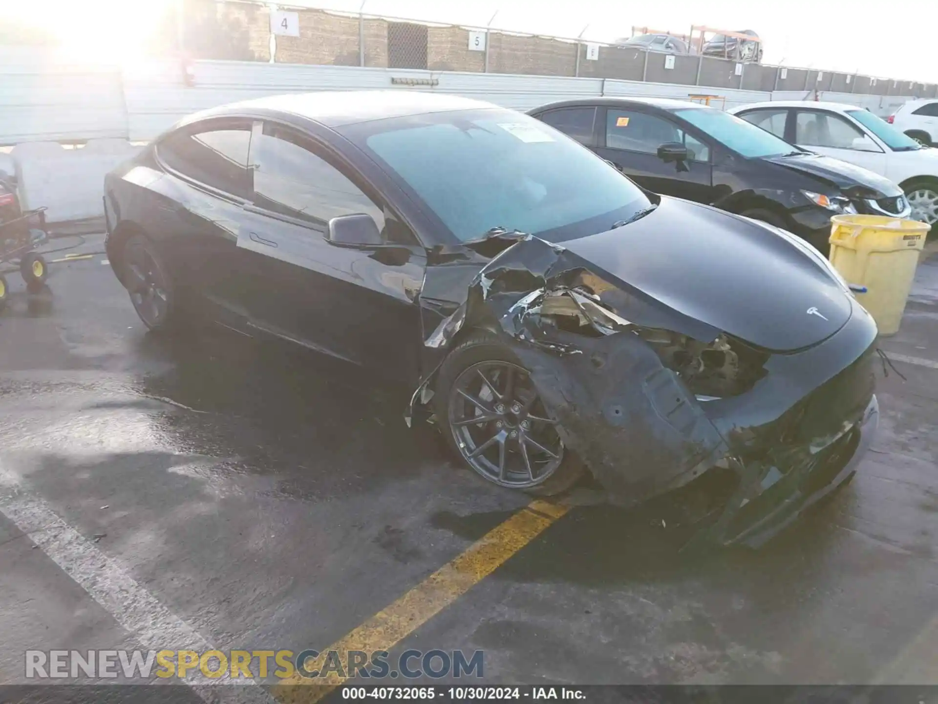 1 Photograph of a damaged car 5YJ3E1EA2NF337221 TESLA MODEL 3 2022