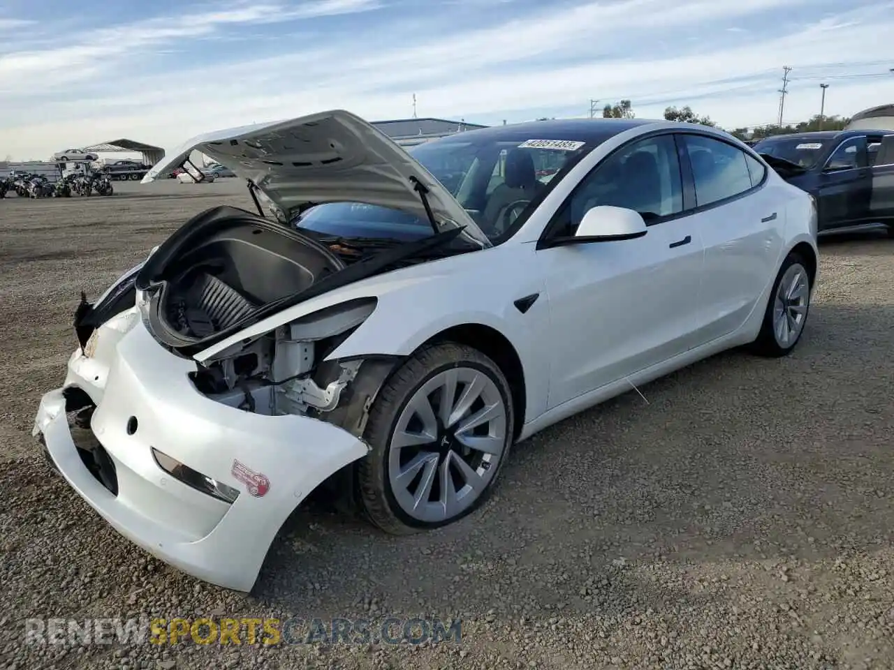 1 Photograph of a damaged car 5YJ3E1EA2NF360238 TESLA MODEL 3 2022