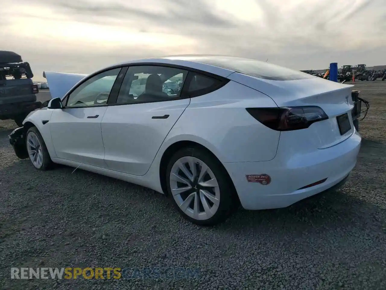 2 Photograph of a damaged car 5YJ3E1EA2NF360238 TESLA MODEL 3 2022