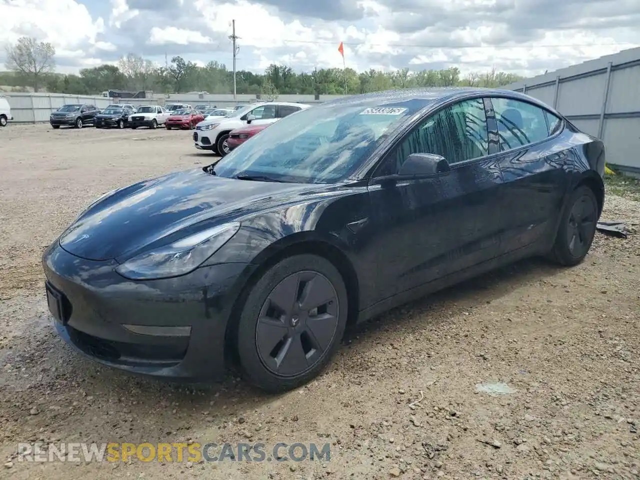 1 Photograph of a damaged car 5YJ3E1EA2NF370204 TESLA MODEL 3 2022