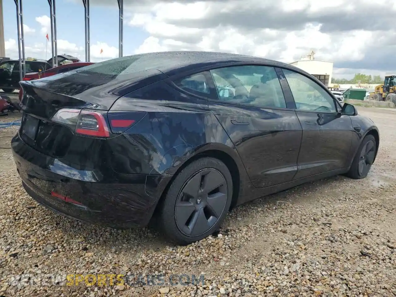 3 Photograph of a damaged car 5YJ3E1EA2NF370204 TESLA MODEL 3 2022