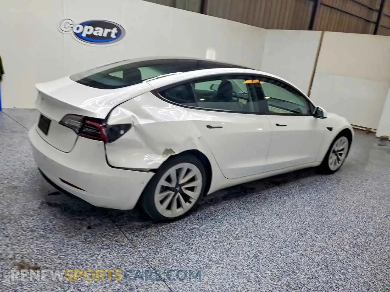 3 Photograph of a damaged car 5YJ3E1EA2NF371126 TESLA MODEL 3 2022