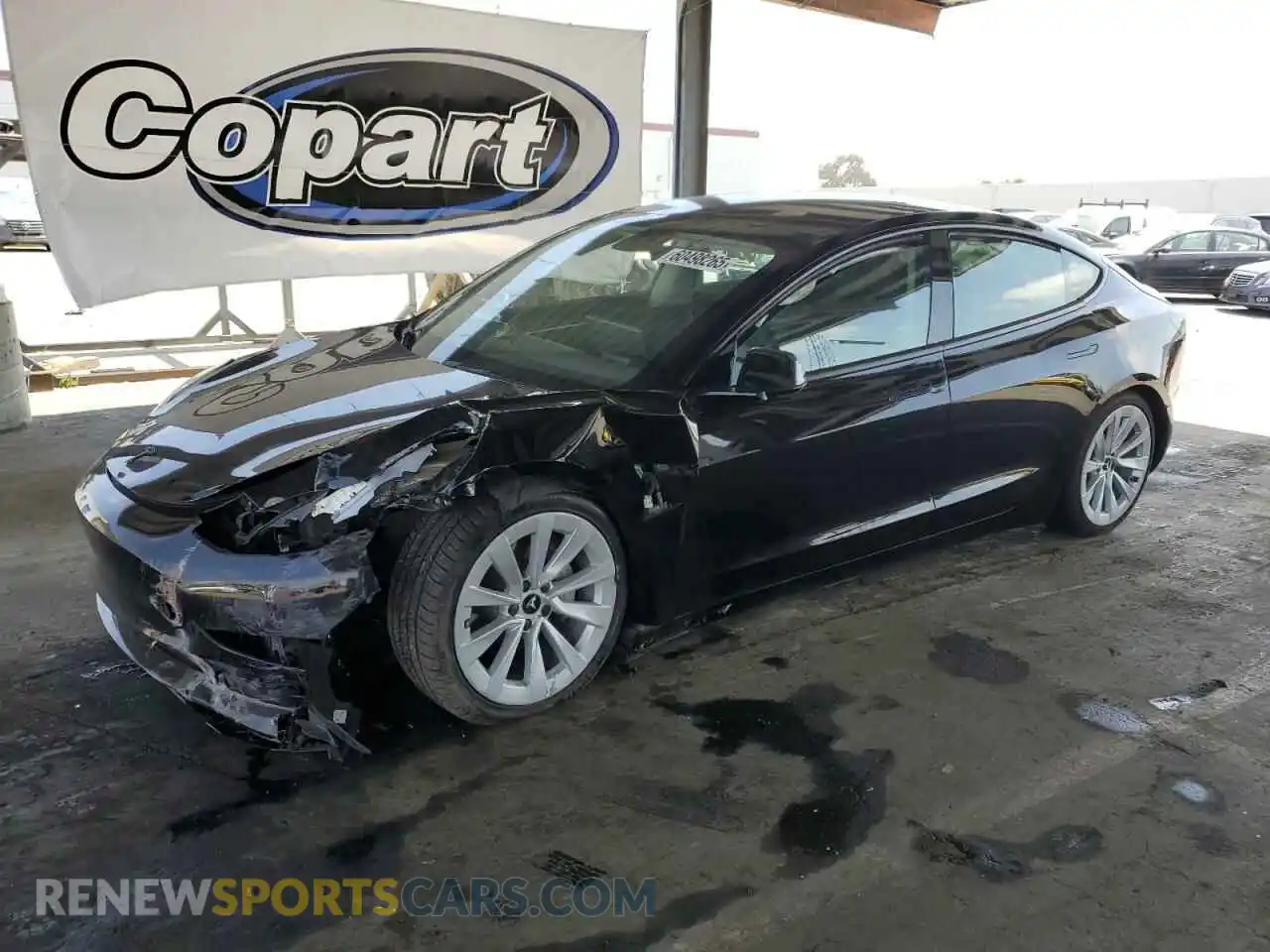 1 Photograph of a damaged car 5YJ3E1EA3NF143183 TESLA MODEL 3 2022