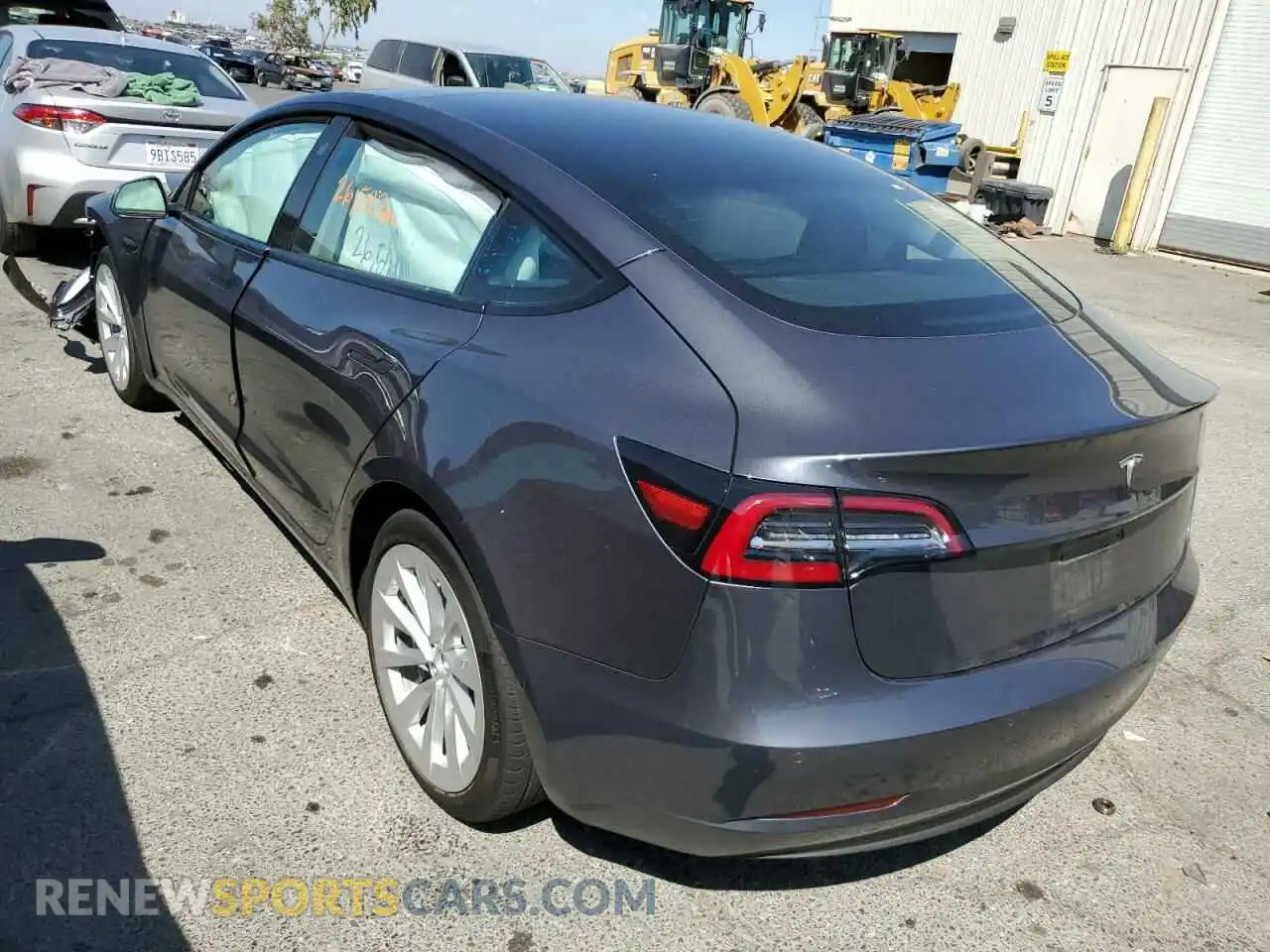 3 fotografías del automóvil dañado 5YJ3E1EA3NF144348 TESLA MODEL 3 2022