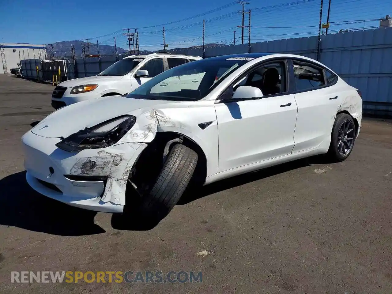 1 Photograph of a damaged car 5YJ3E1EA3NF163515 TESLA MODEL 3 2022