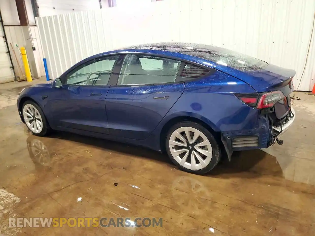2 fotografías del automóvil dañado 5YJ3E1EA3NF189645 TESLA MODEL 3 2022