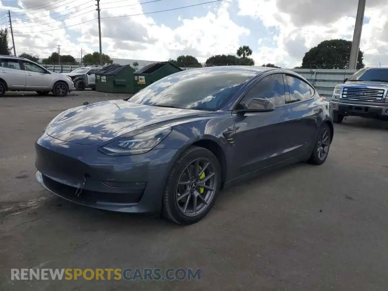 1 Photograph of a damaged car 5YJ3E1EA3NF243395 TESLA MODEL 3 2022