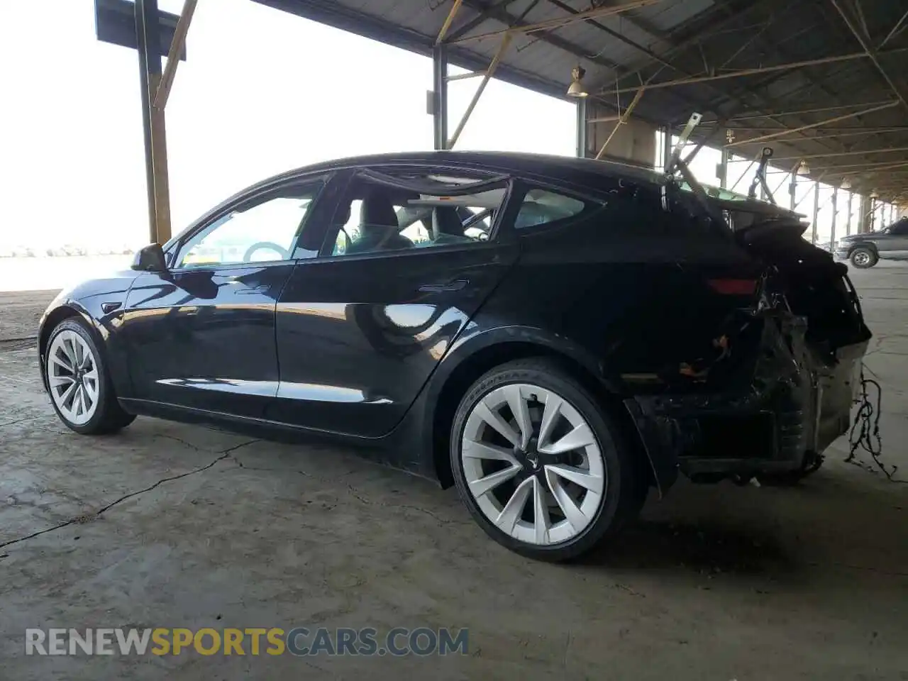 2 Photograph of a damaged car 5YJ3E1EA3NF303997 TESLA MODEL 3 2022