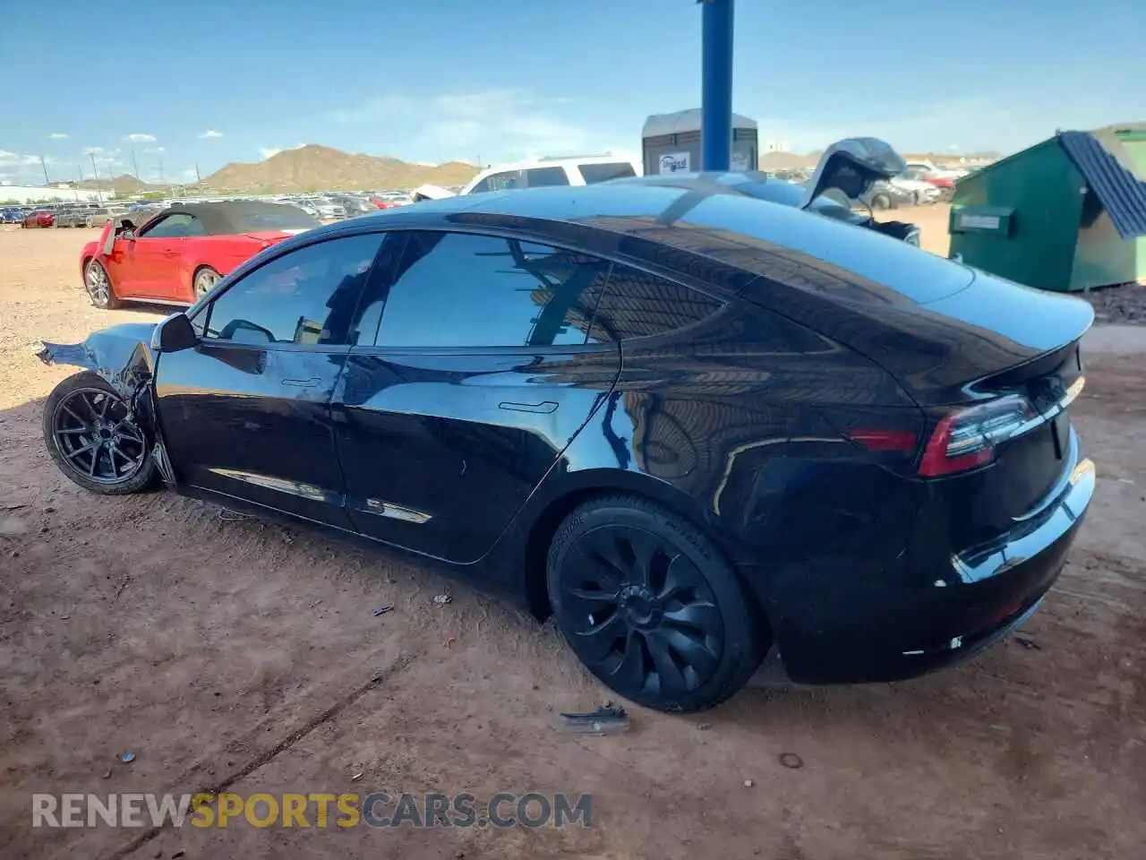 2 fotografías del automóvil dañado 5YJ3E1EA3NF333632 TESLA MODEL 3 2022