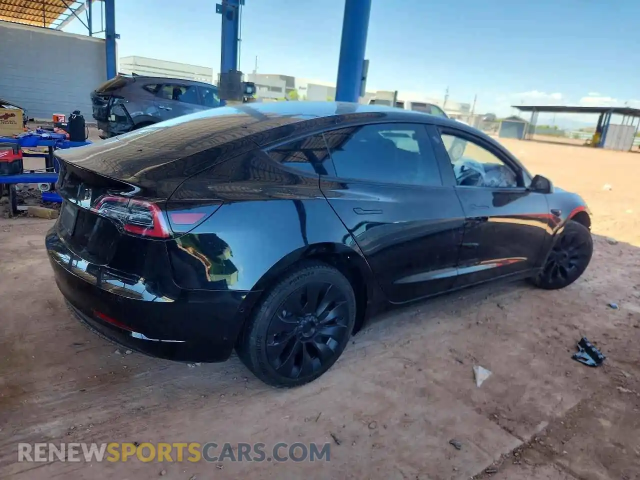 3 fotografías del automóvil dañado 5YJ3E1EA3NF333632 TESLA MODEL 3 2022