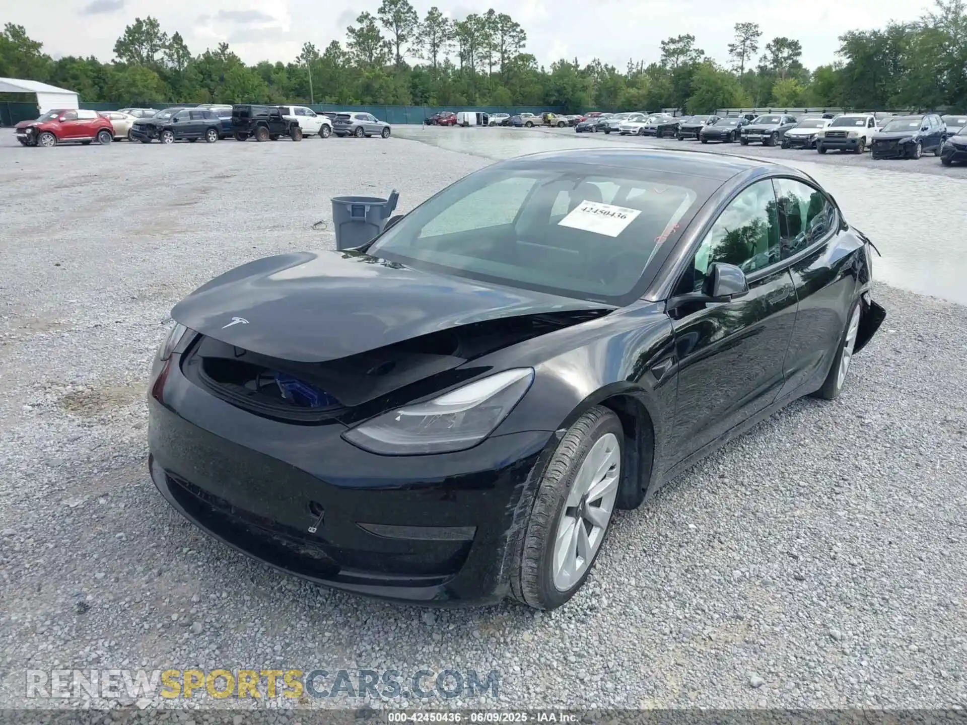 2 Photograph of a damaged car 5YJ3E1EA3NF336255 TESLA MODEL 3 2022