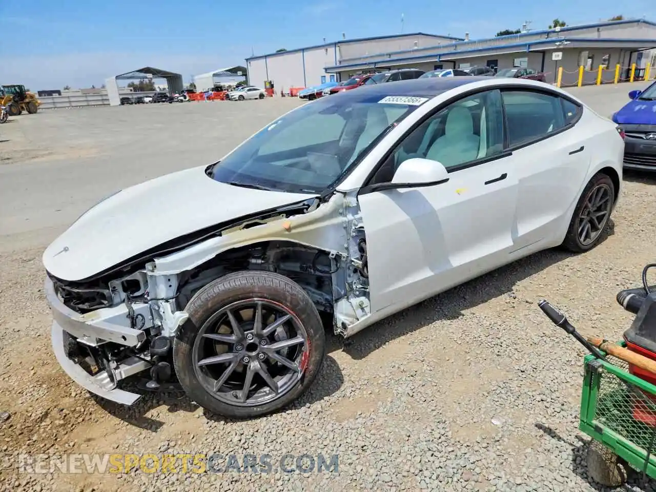 1 Photograph of a damaged car 5YJ3E1EA3NF347188 TESLA MODEL 3 2022