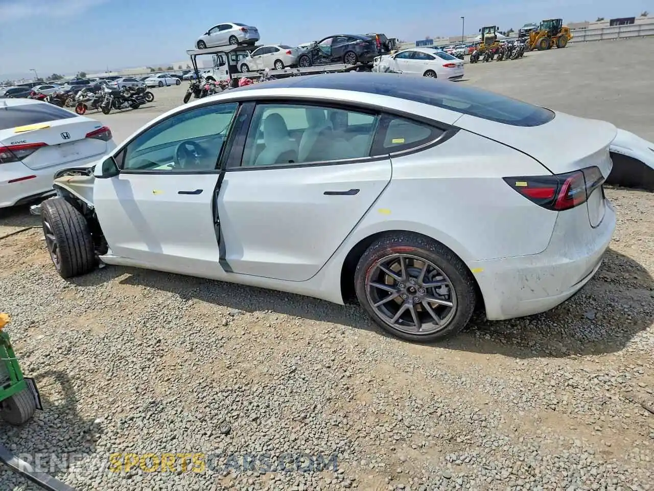 2 Photograph of a damaged car 5YJ3E1EA3NF347188 TESLA MODEL 3 2022