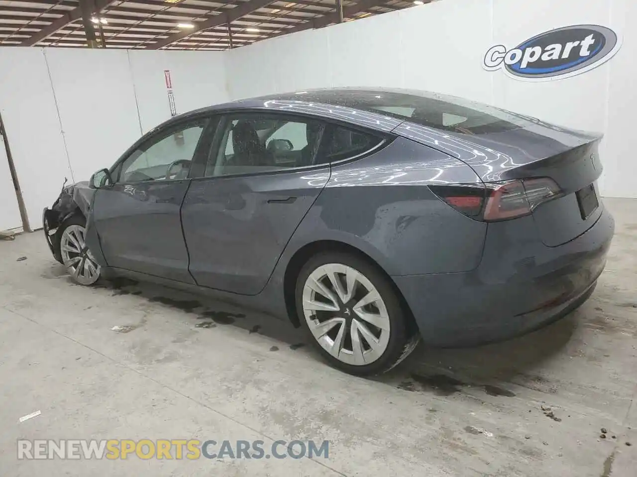 2 Photograph of a damaged car 5YJ3E1EA3NF369689 TESLA MODEL 3 2022