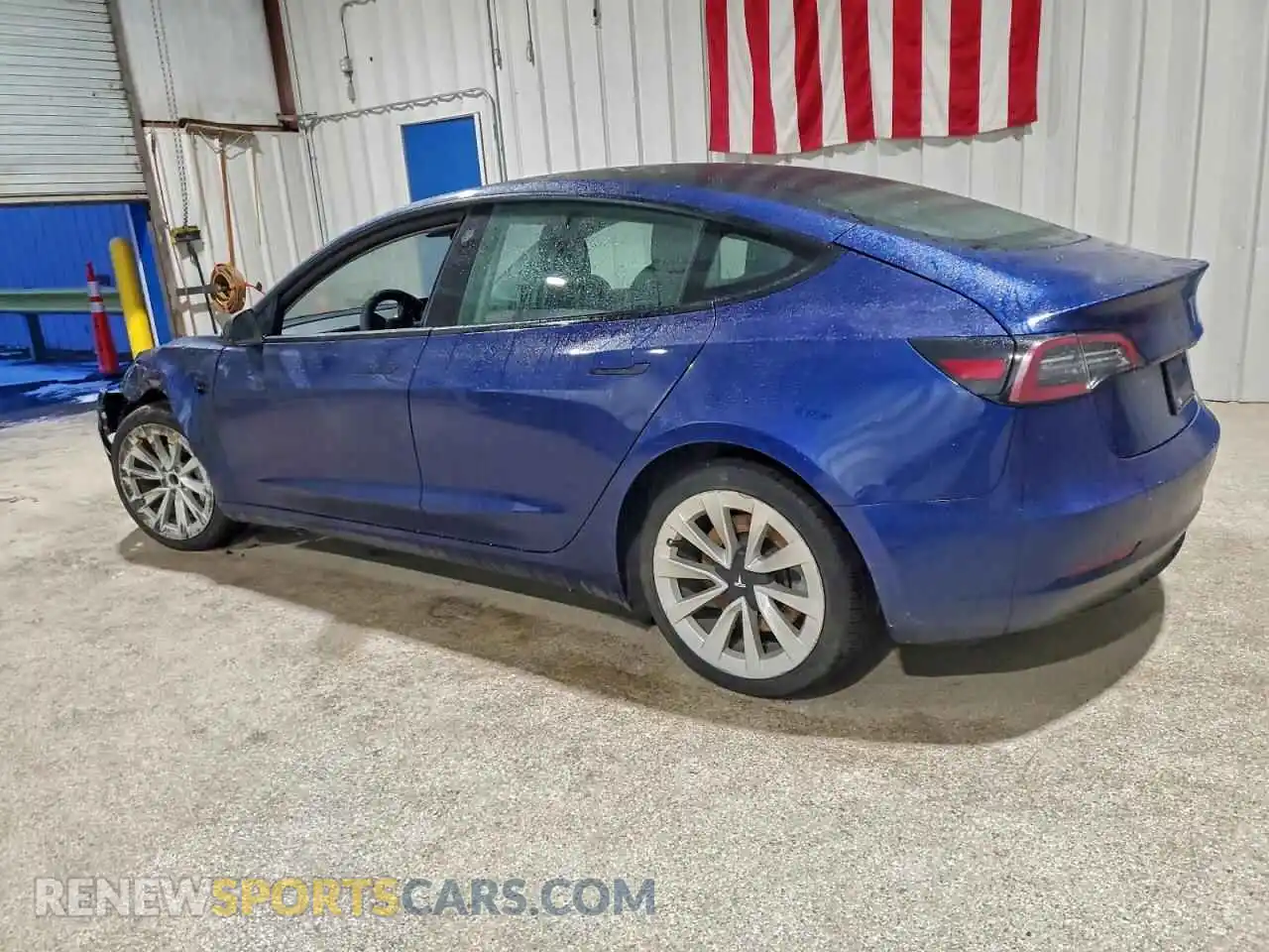2 Photograph of a damaged car 5YJ3E1EA3NF370129 TESLA MODEL 3 2022