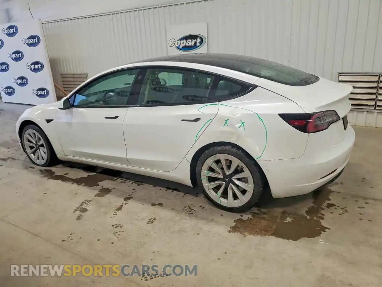 2 Photograph of a damaged car 5YJ3E1EA3NF370888 TESLA MODEL 3 2022