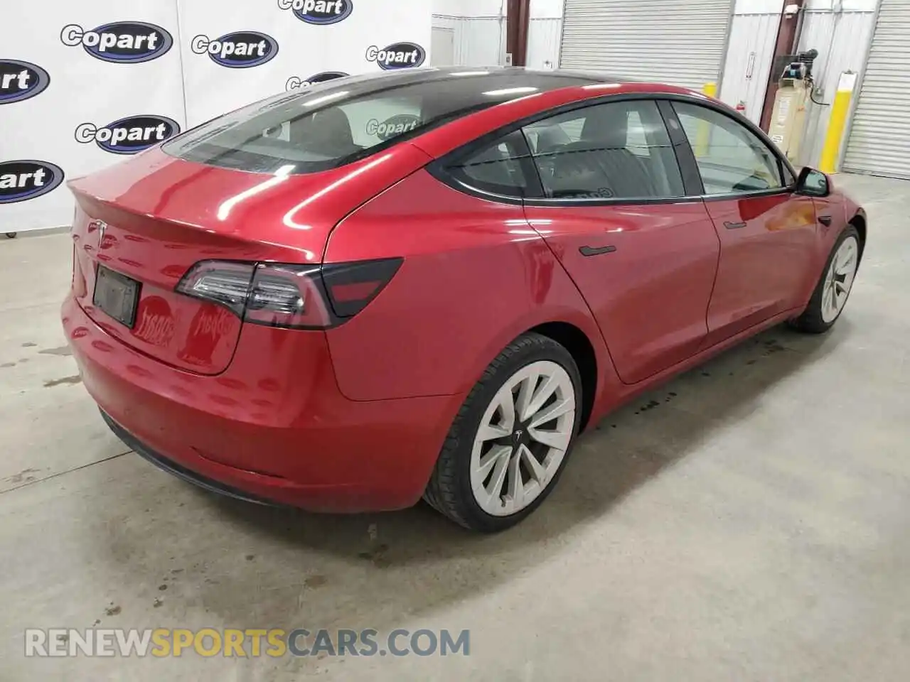 3 Photograph of a damaged car 5YJ3E1EA3NF372236 TESLA MODEL 3 2022