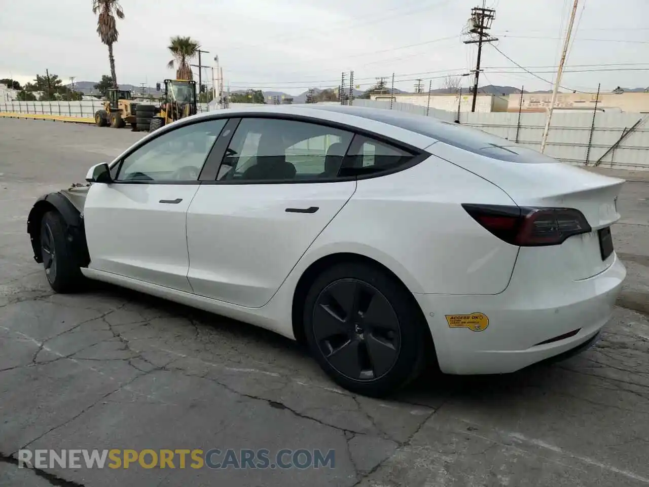 2 fotografías del automóvil dañado 5YJ3E1EA4NF114551 TESLA MODEL 3 2022