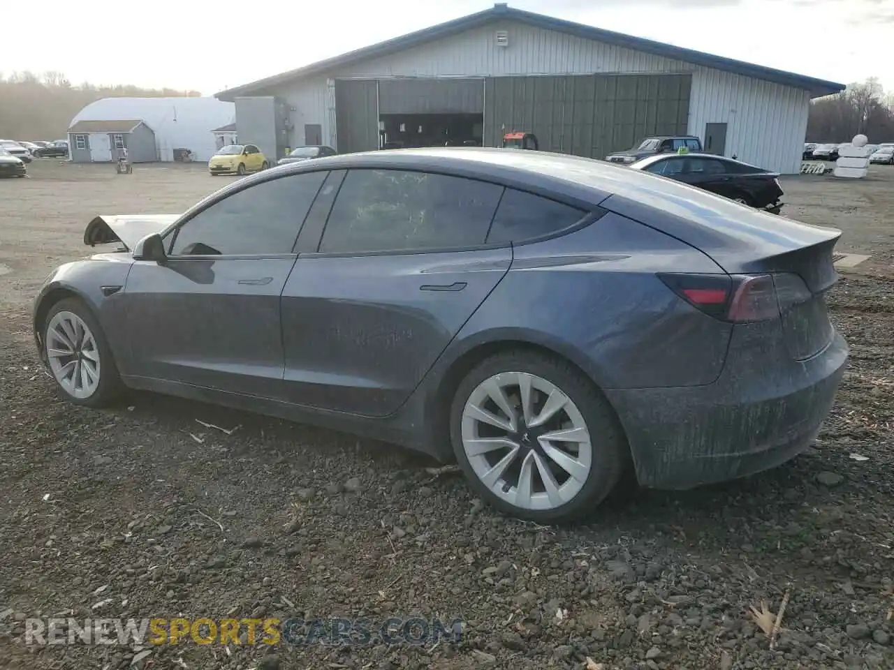 2 Photograph of a damaged car 5YJ3E1EA4NF187337 TESLA MODEL 3 2022