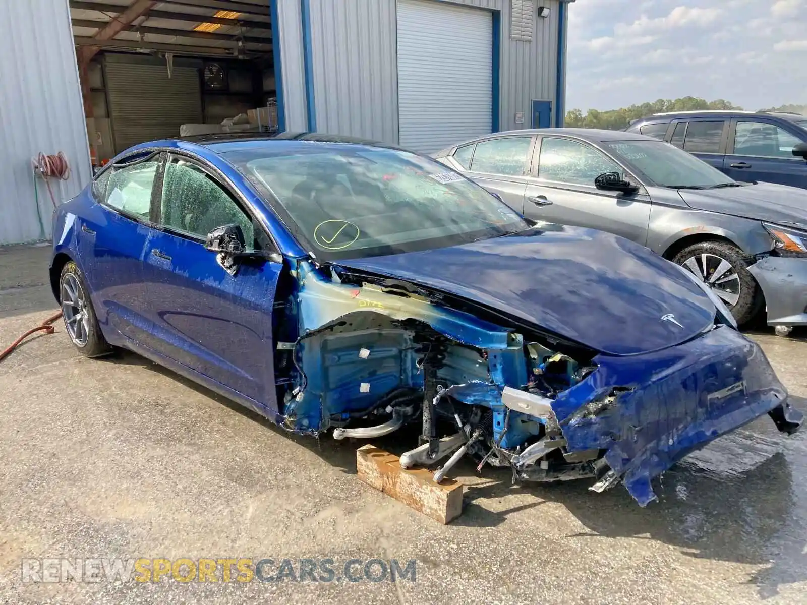 1 Photograph of a damaged car 5YJ3E1EA4NF191212 TESLA MODEL 3 2022