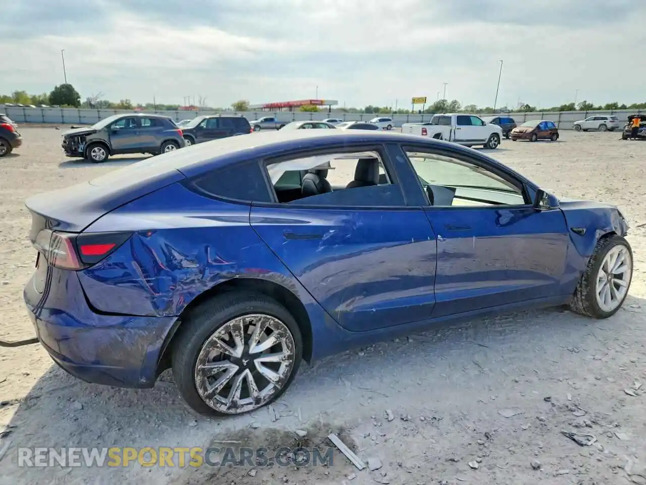 3 fotografías del automóvil dañado 5YJ3E1EA4NF192103 TESLA MODEL 3 2022