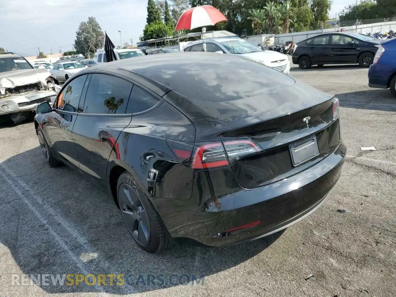 3 Photograph of a damaged car 5YJ3E1EA4NF232177 TESLA MODEL 3 2022