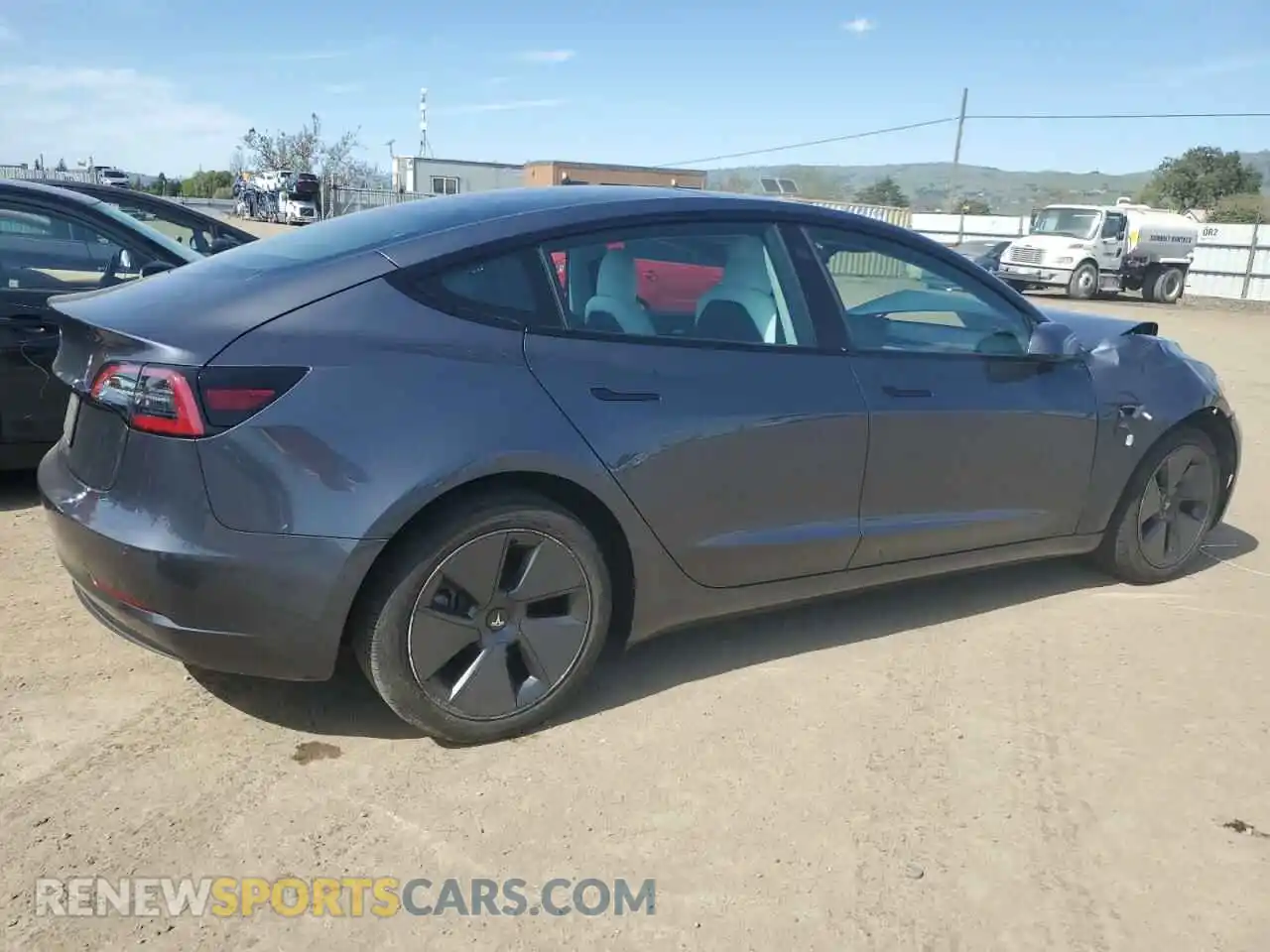 3 Photograph of a damaged car 5YJ3E1EA4NF244376 TESLA MODEL 3 2022