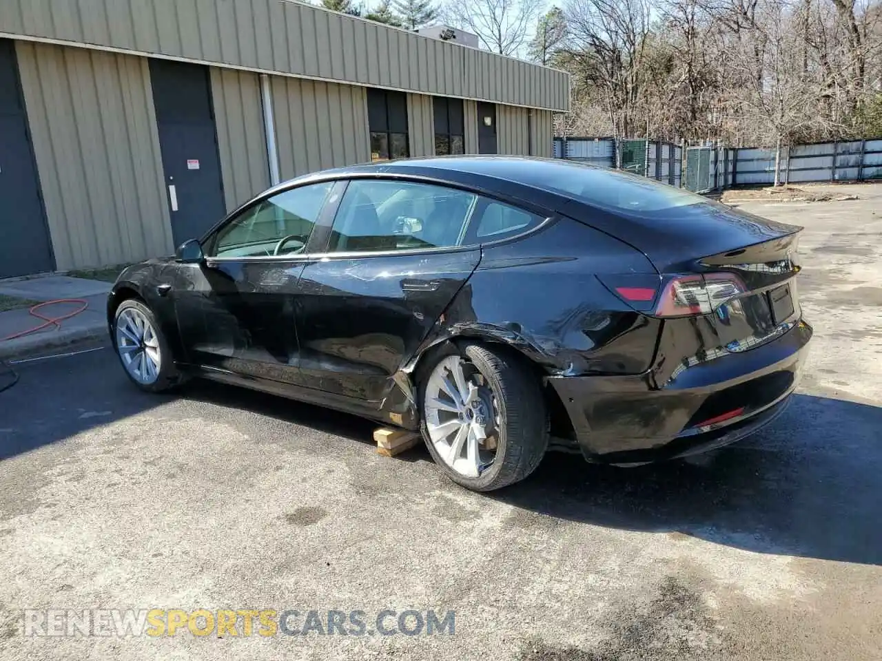 2 Photograph of a damaged car 5YJ3E1EA4NF289558 TESLA MODEL 3 2022
