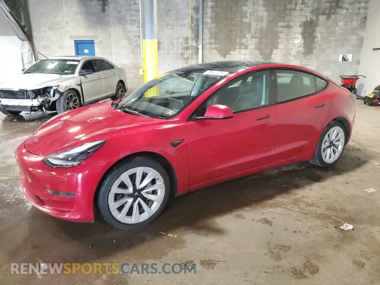 1 Photograph of a damaged car 5YJ3E1EA4NF289575 TESLA MODEL 3 2022