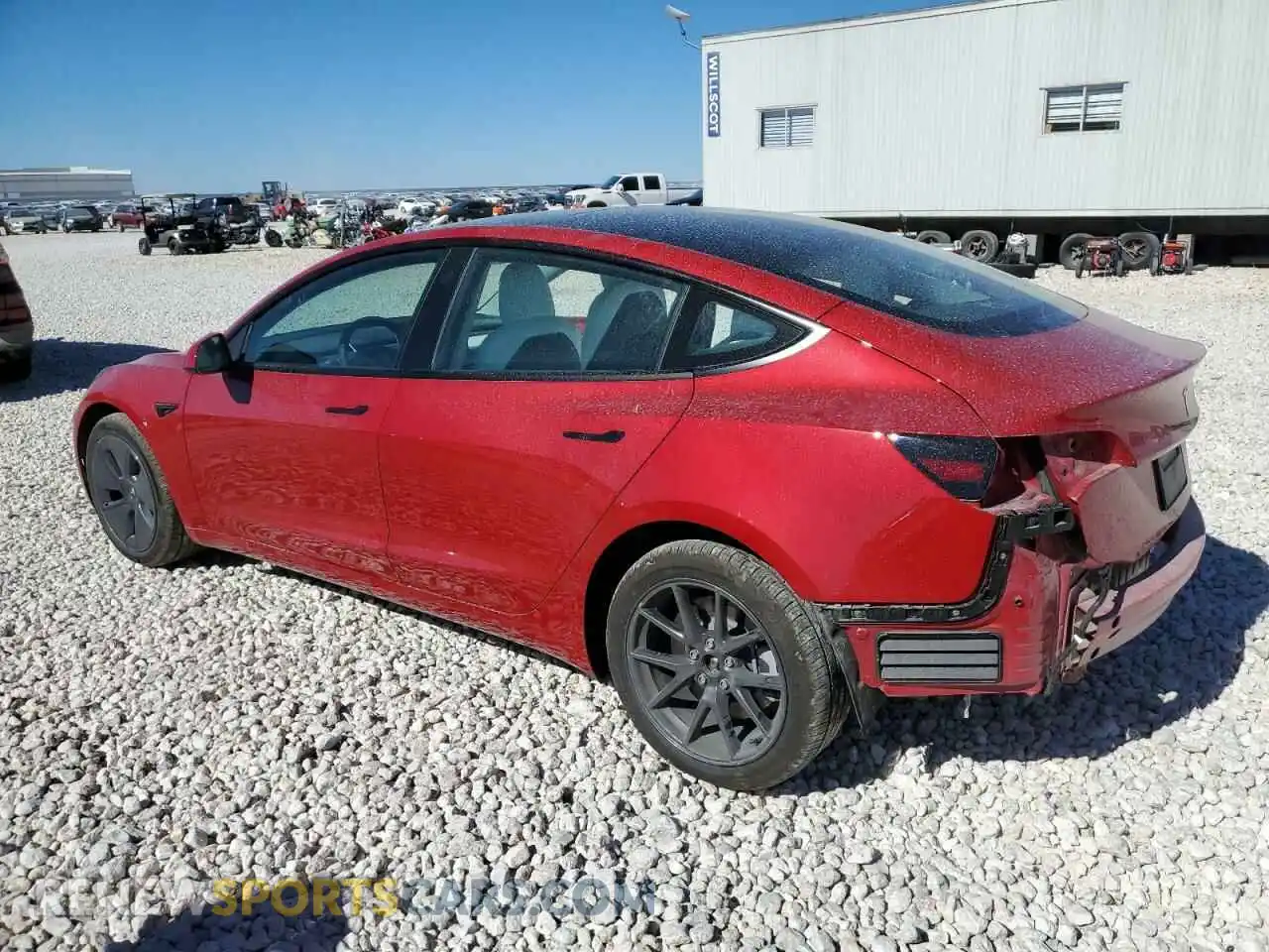 2 Photograph of a damaged car 5YJ3E1EA4NF326303 TESLA MODEL 3 2022