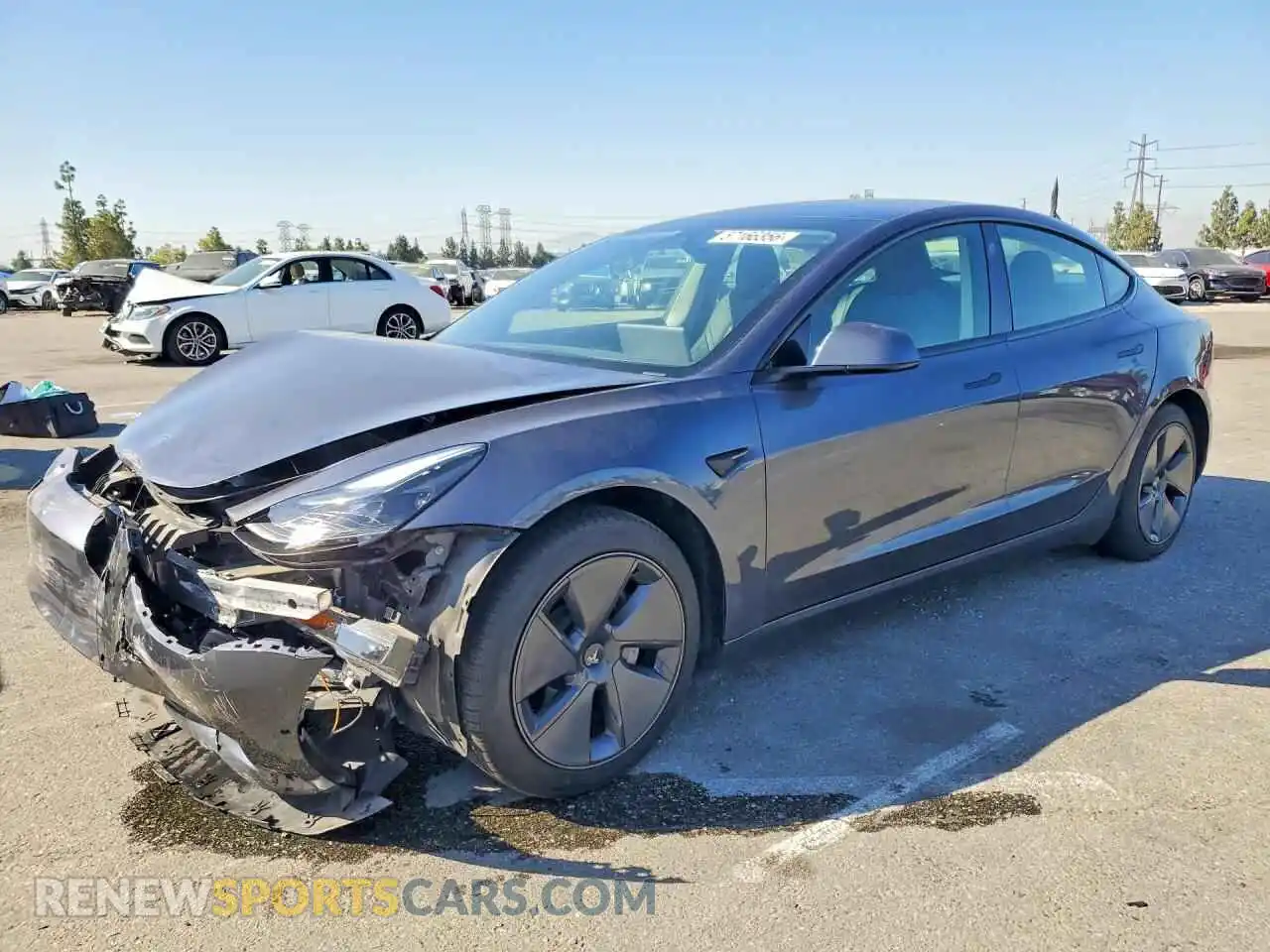 1 Photograph of a damaged car 5YJ3E1EA4NF336359 TESLA MODEL 3 2022