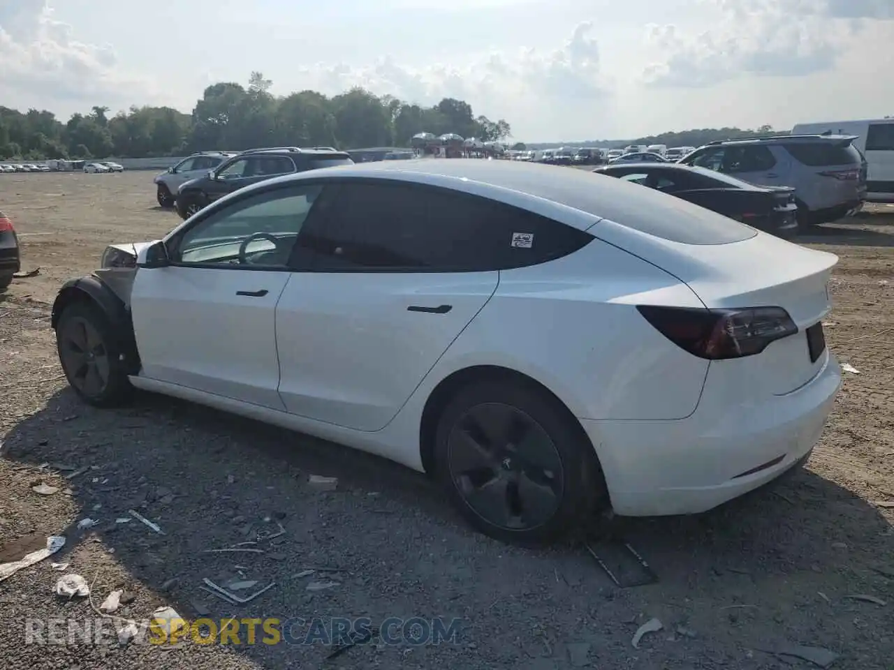 2 Photograph of a damaged car 5YJ3E1EA4NF347166 TESLA MODEL 3 2022