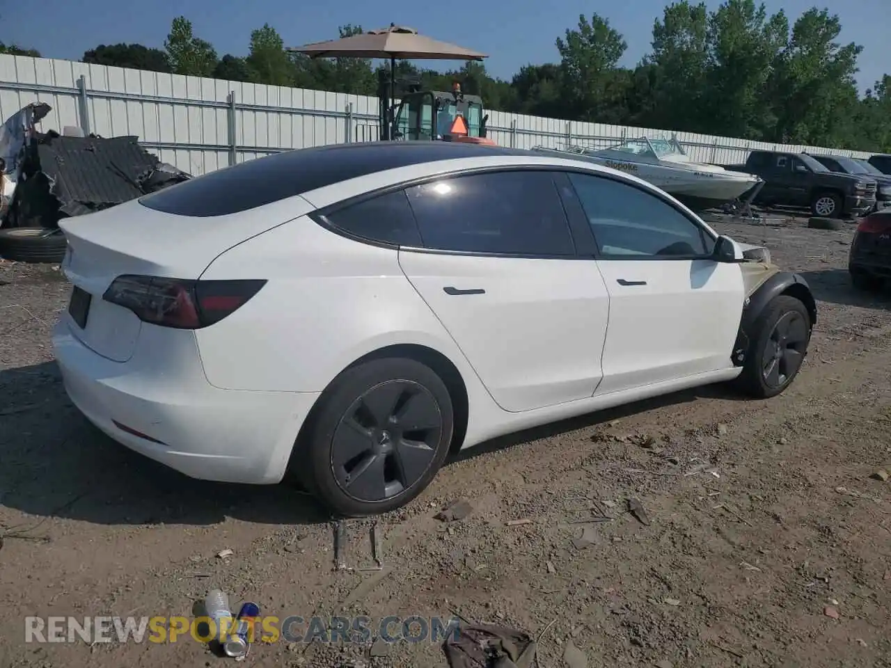 3 Photograph of a damaged car 5YJ3E1EA4NF347166 TESLA MODEL 3 2022
