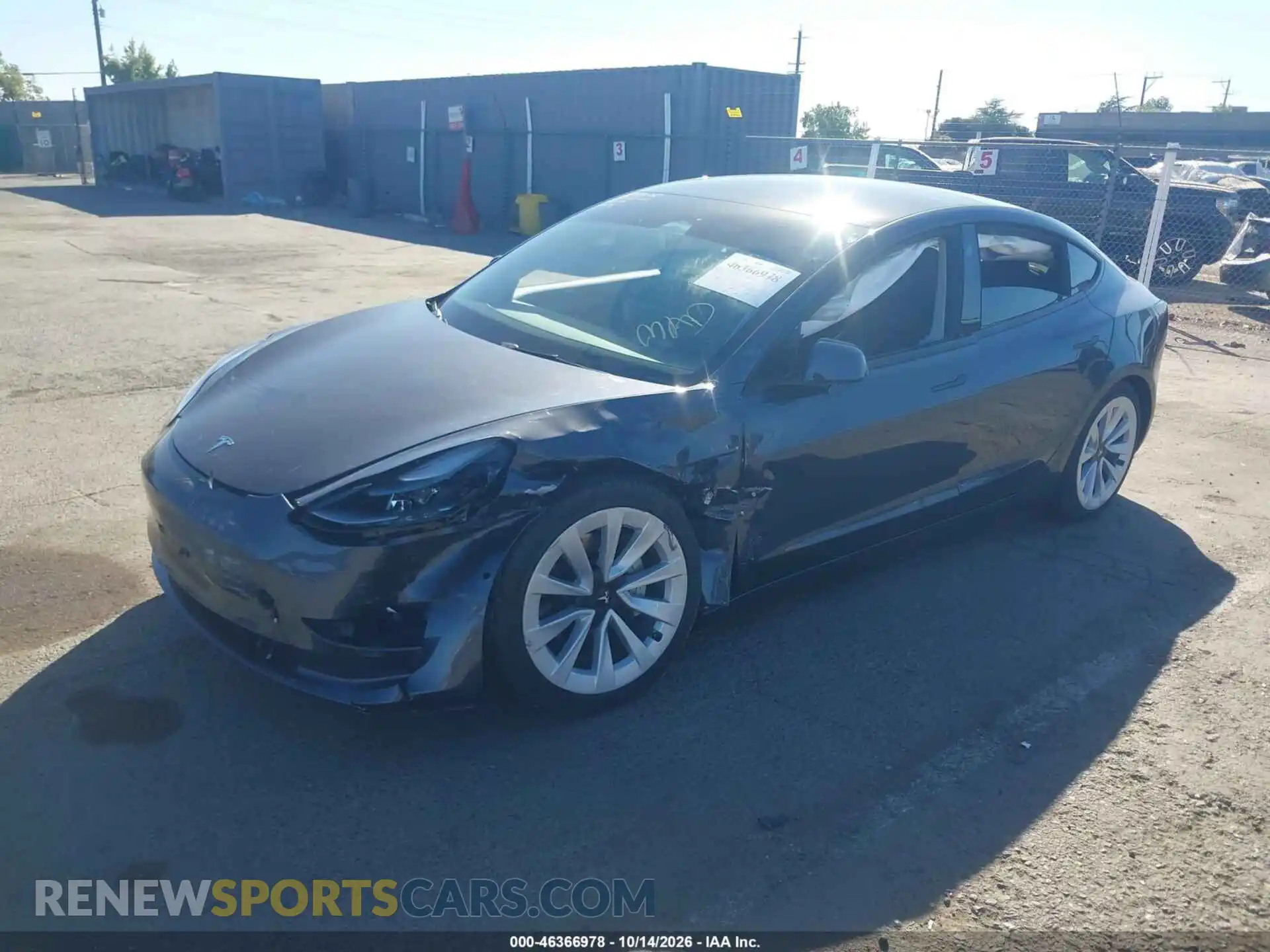 2 Фотография поврежденного автомобиля 5YJ3E1EA4NF361083 TESLA MODEL 3 2022