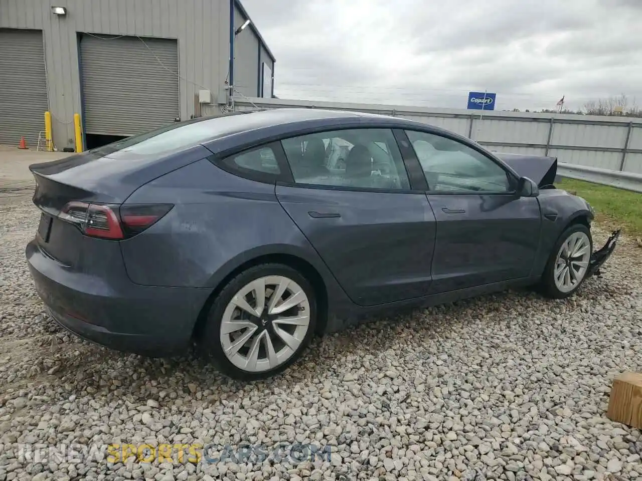 3 Photograph of a damaged car 5YJ3E1EA4NF371483 TESLA MODEL 3 2022