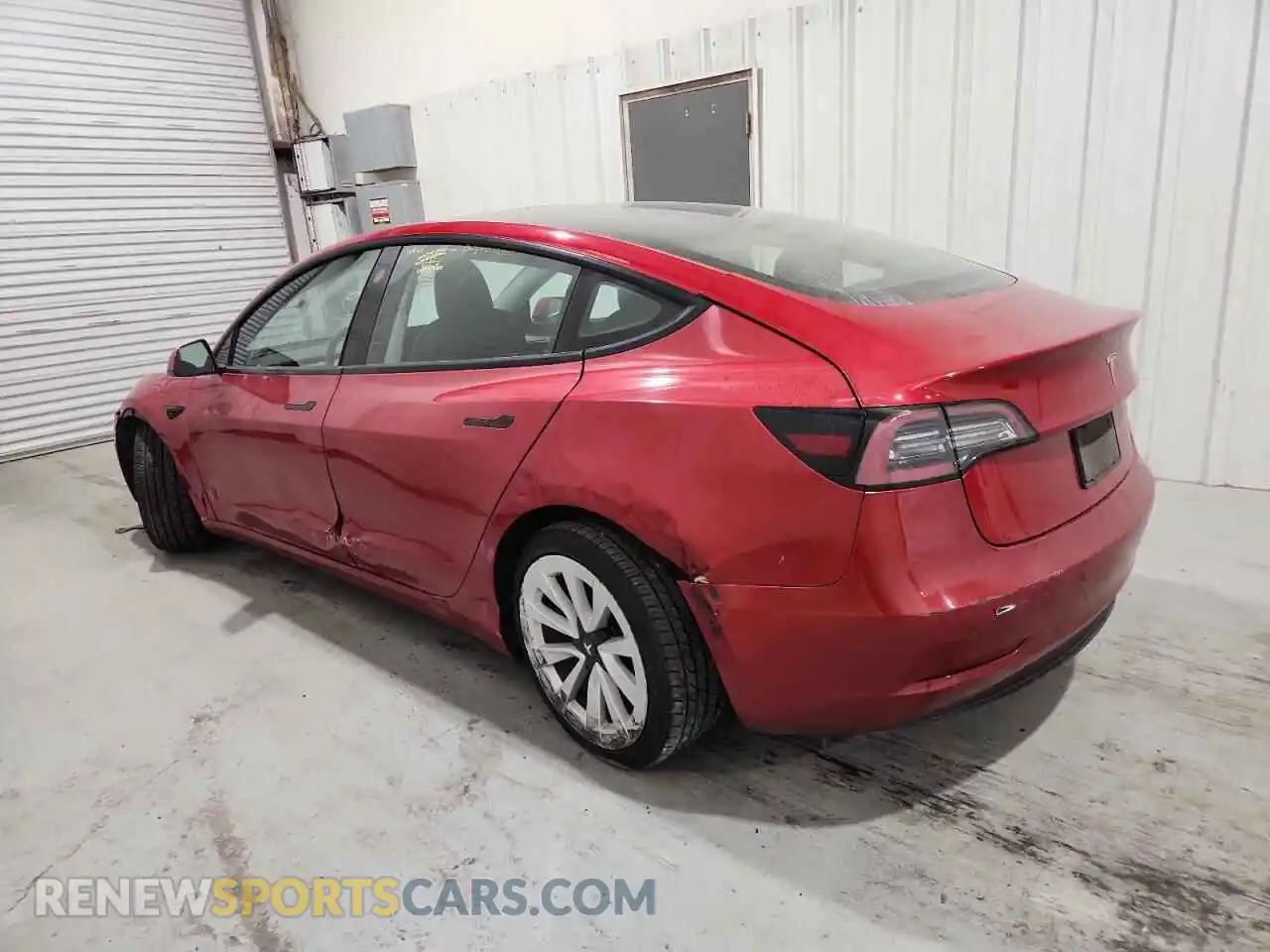 2 Photograph of a damaged car 5YJ3E1EA4NF372567 TESLA MODEL 3 2022
